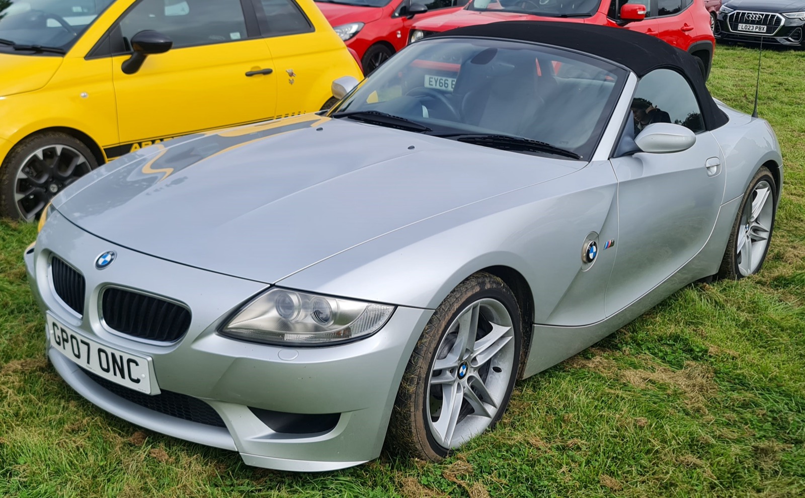 BMW Z4 M Roadster open-top side view