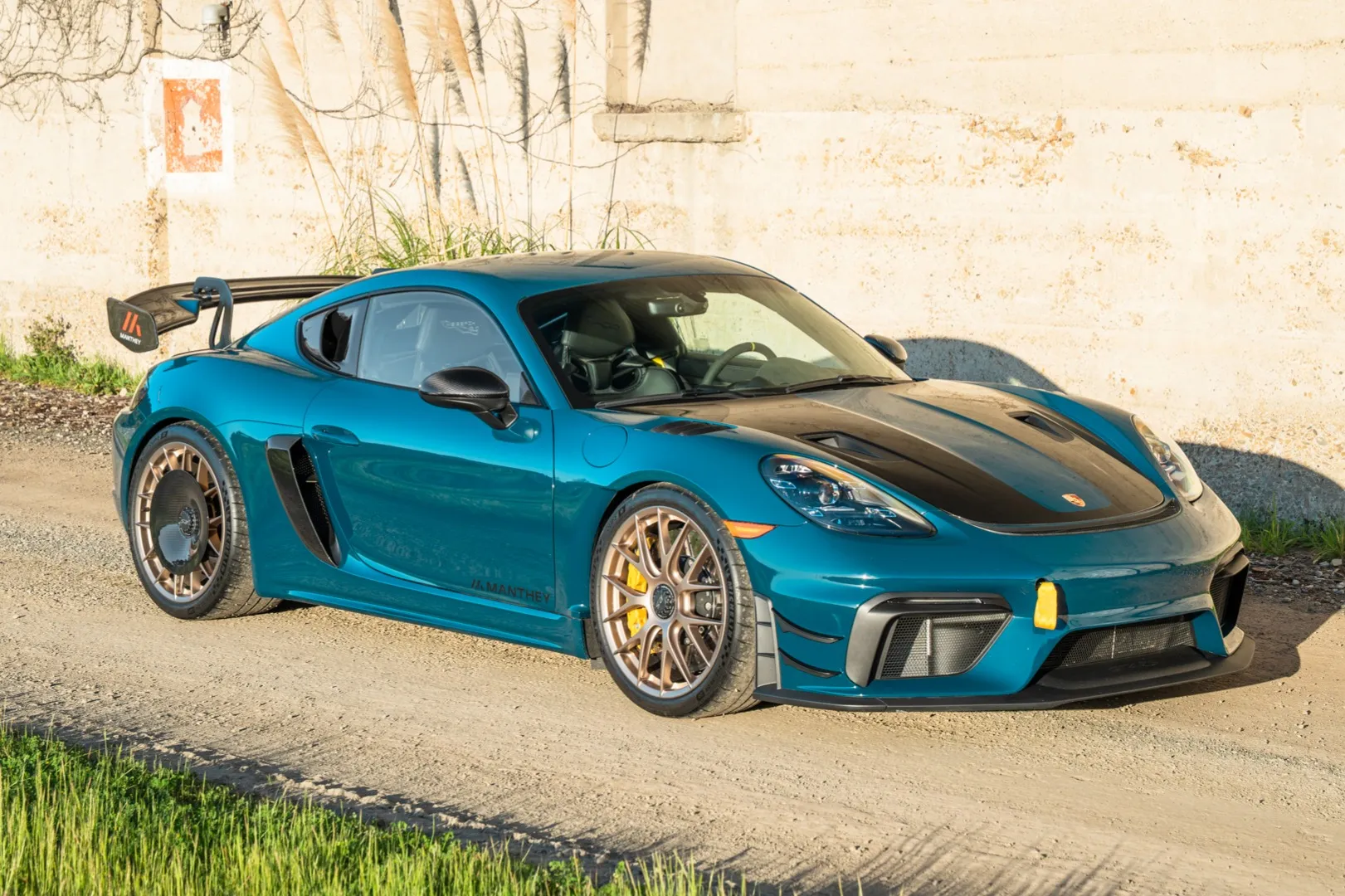 Fjord Green 2024 Porsche 718 Cayman GT4 RS Weissach Manthey Racing Package