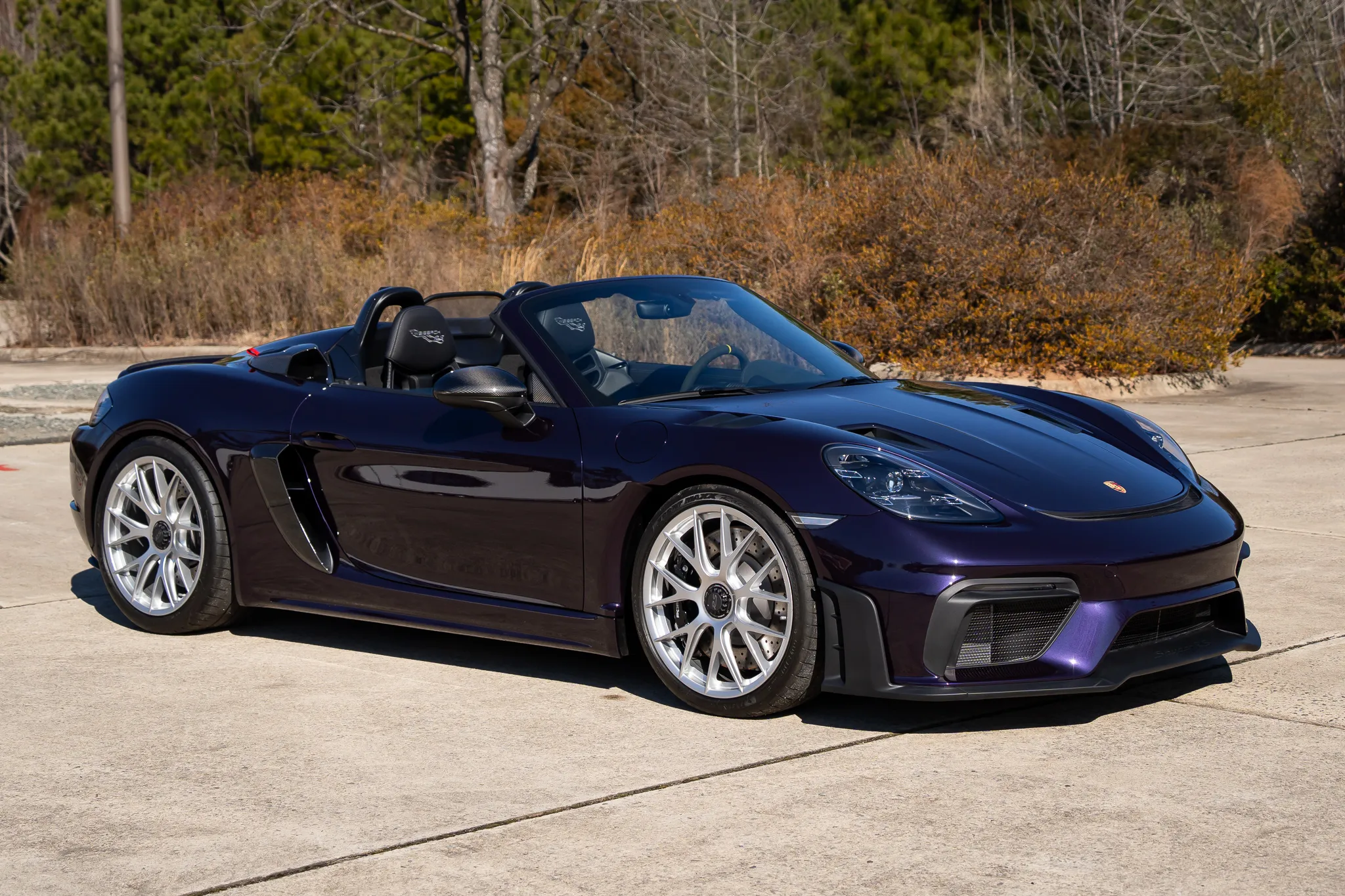 Viola Metallic 2024 Porsche 718 Spyder RS Weissach