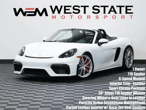2021 Porsche 718 Spyder CONVERTIBLE 2D